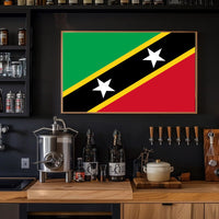 Saint Kitts and Nevis Flag Country Flag Poster PosterGoat