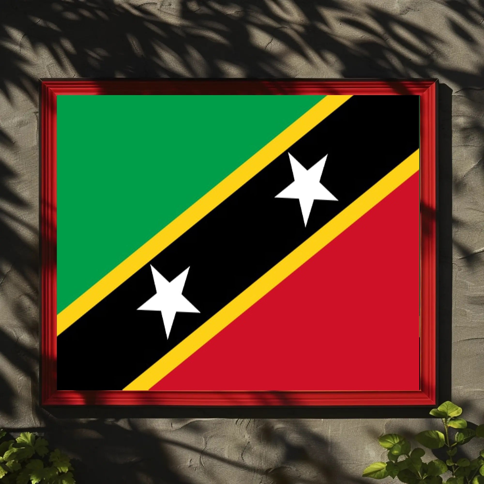 Saint Kitts and Nevis Flag Country Flag Poster PosterGoat