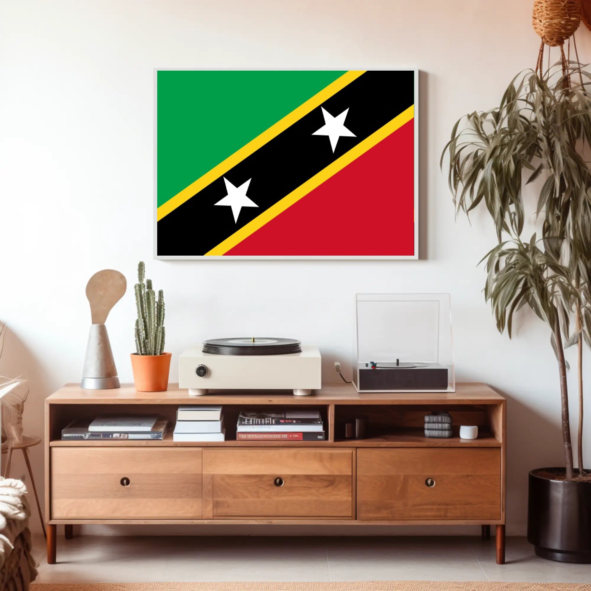 Saint Kitts and Nevis Flag Country Flag Poster PosterGoat