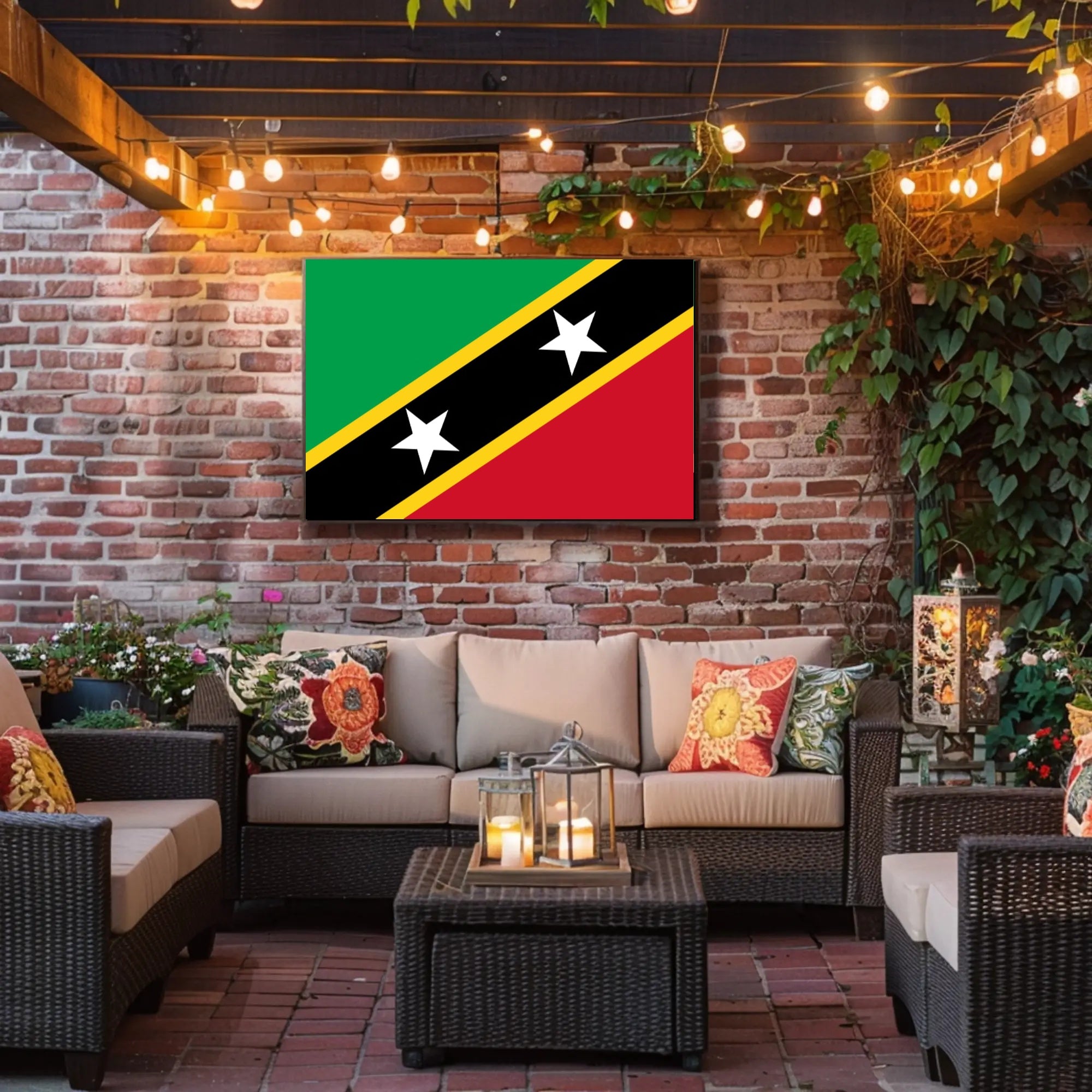 Saint Kitts and Nevis Flag Country Flag Poster PosterGoat