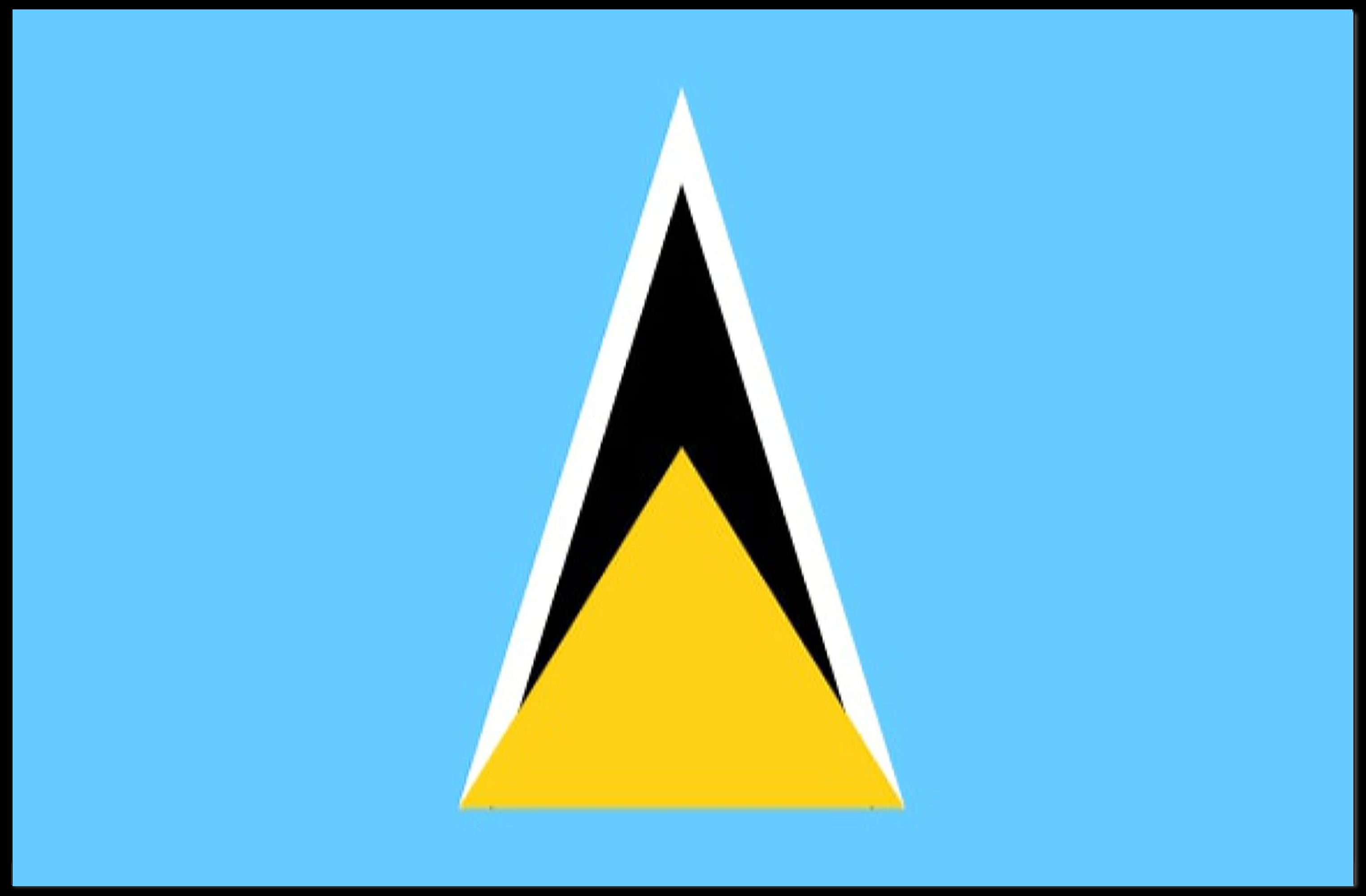 Saint Lucia Flag Country Pride Poster PosterGoat