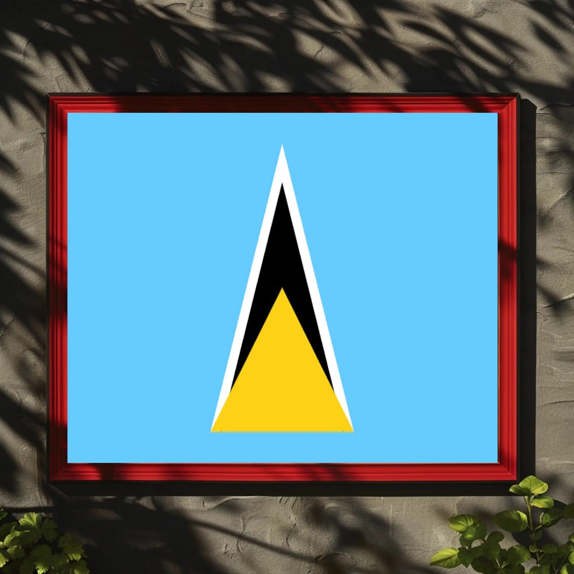 Saint Lucia Flag Country Pride Poster PosterGoat