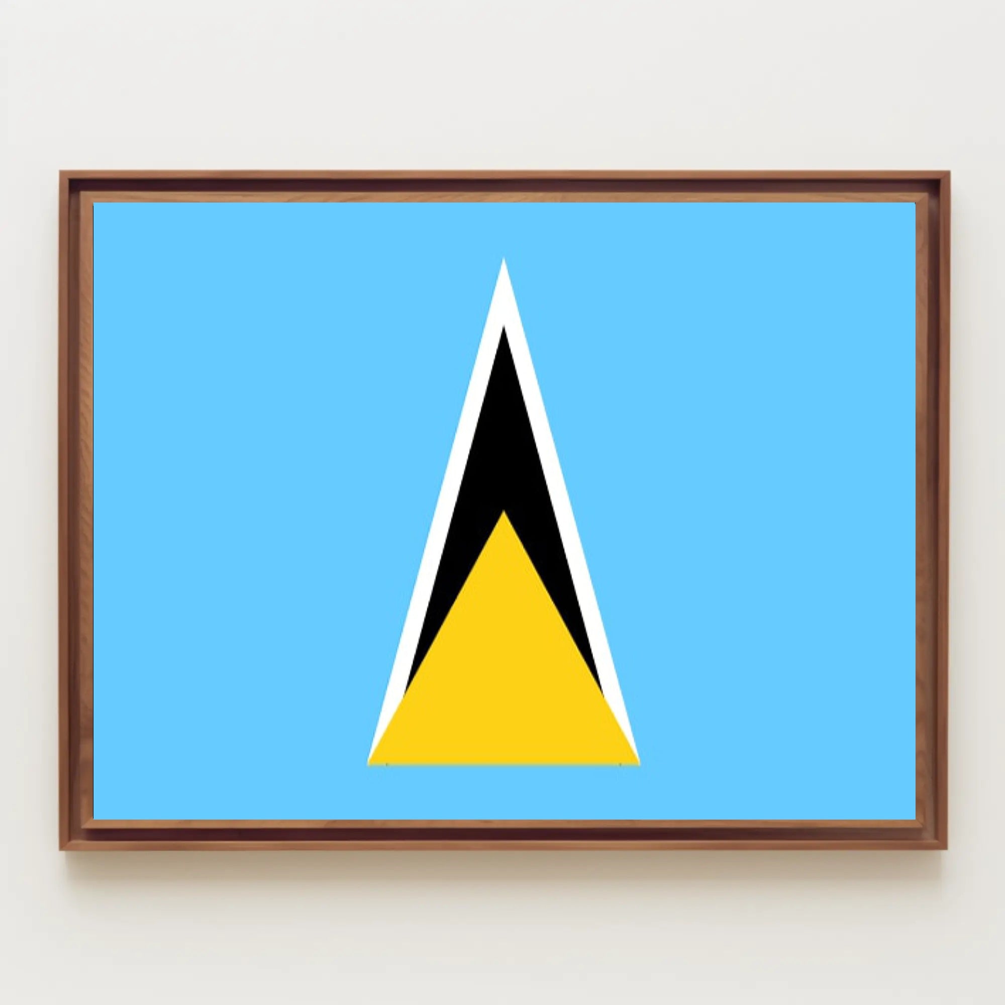 Saint Lucia Flag Country Pride Poster PosterGoat