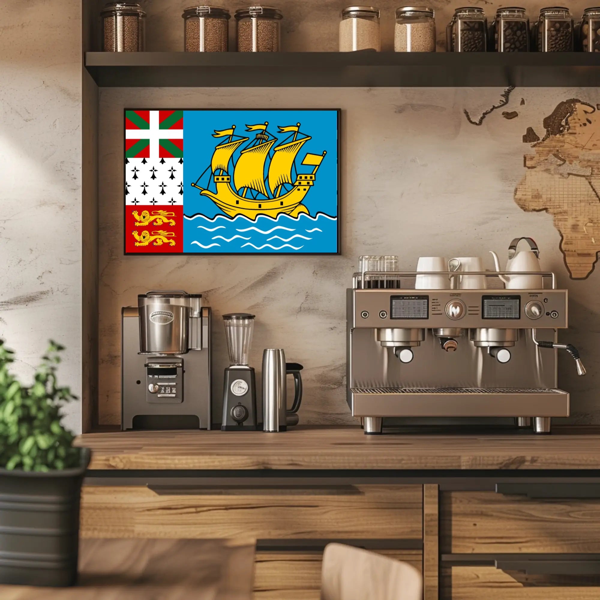 Saint Pierre and Miquelon Heritage Cultural or Heritage Poster PosterGoat