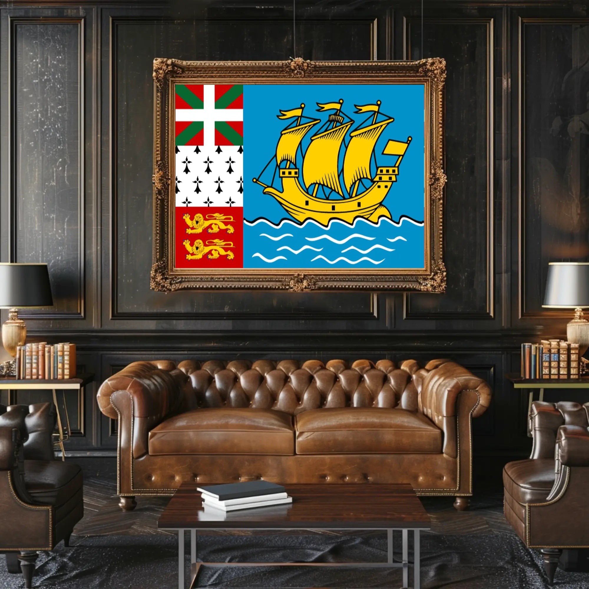 Saint Pierre and Miquelon Heritage Cultural or Heritage Poster PosterGoat