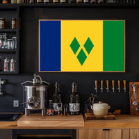 Saint Vincent and the Grenadines Flag Country Flag Poster PosterGoat