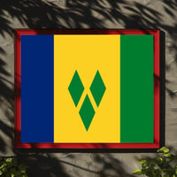 Saint Vincent and the Grenadines Flag Country Flag Poster PosterGoat