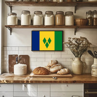 Saint Vincent and the Grenadines Flag Country Flag Poster PosterGoat