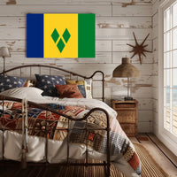 Saint Vincent and the Grenadines Flag Country Flag Poster PosterGoat