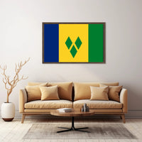 Saint Vincent and the Grenadines Flag Country Flag Poster PosterGoat