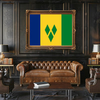 Saint Vincent and the Grenadines Flag Country Flag Poster PosterGoat
