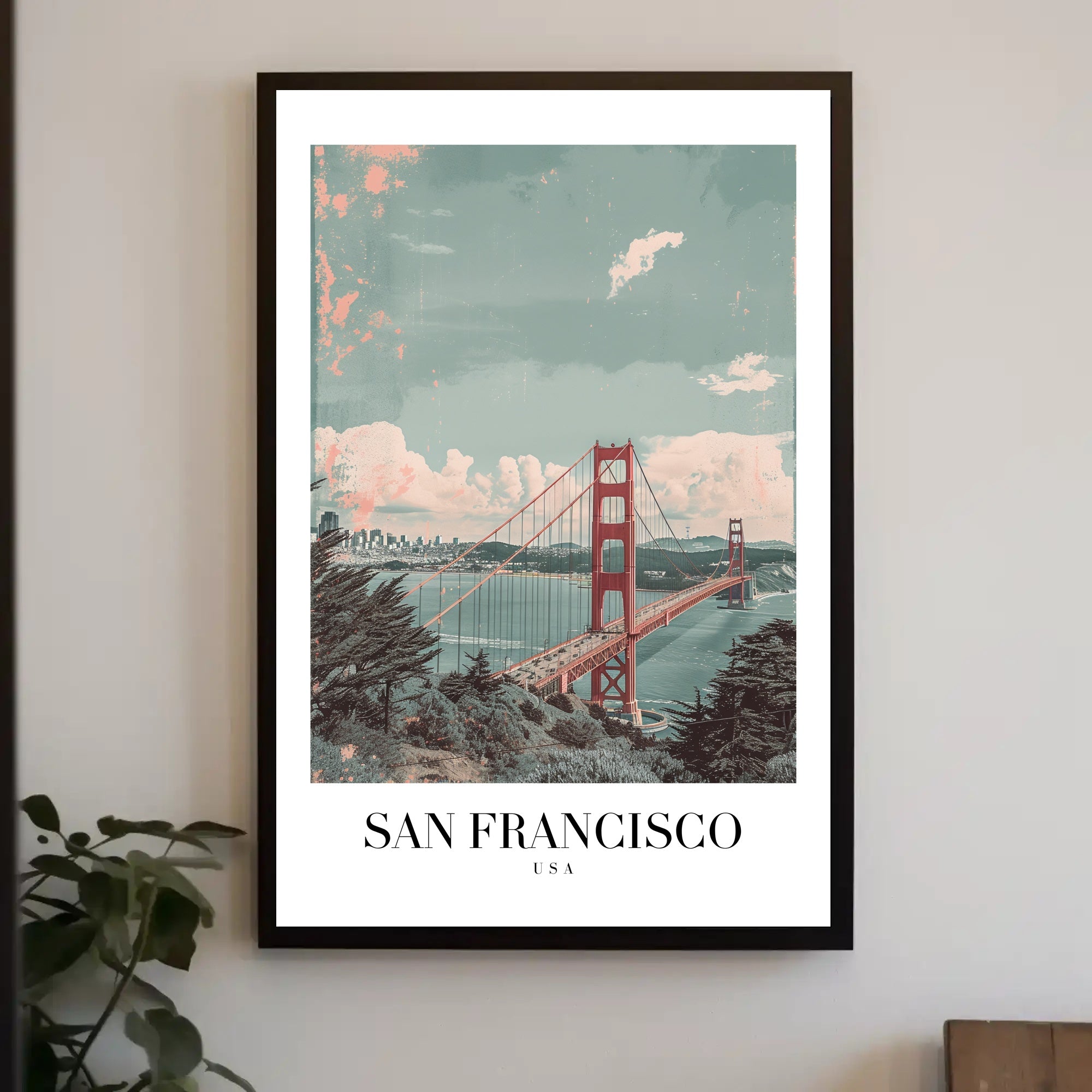 San Francisco Golden Gate Urban or Cityscape Poster PosterGoat