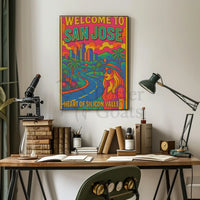 San Jose Retro Travel Poster PosterGoat