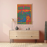 San Jose Retro Travel Poster PosterGoat