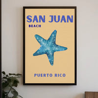 San Juan Beach Relaxed Vibes Travel Poster PosterGoat