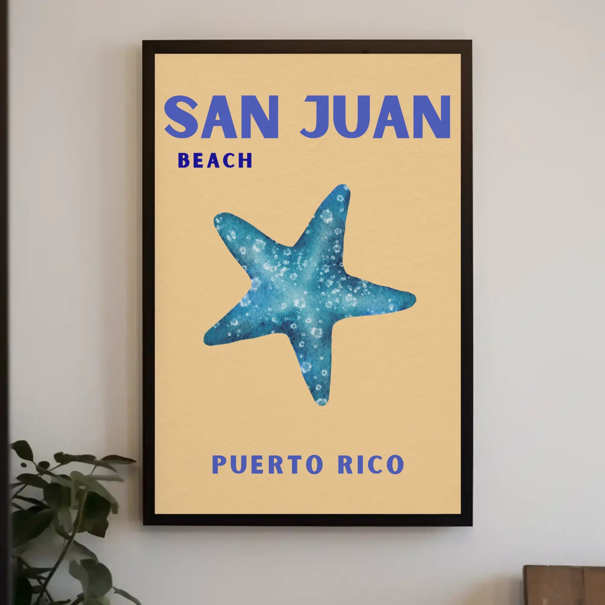 San Juan Beach Relaxed Vibes Travel Poster PosterGoat