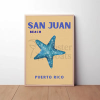 San Juan Beach Relaxed Vibes Travel Poster PosterGoat