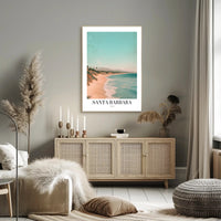Santa Barbara Beach Scenic Travel Poster PosterGoat