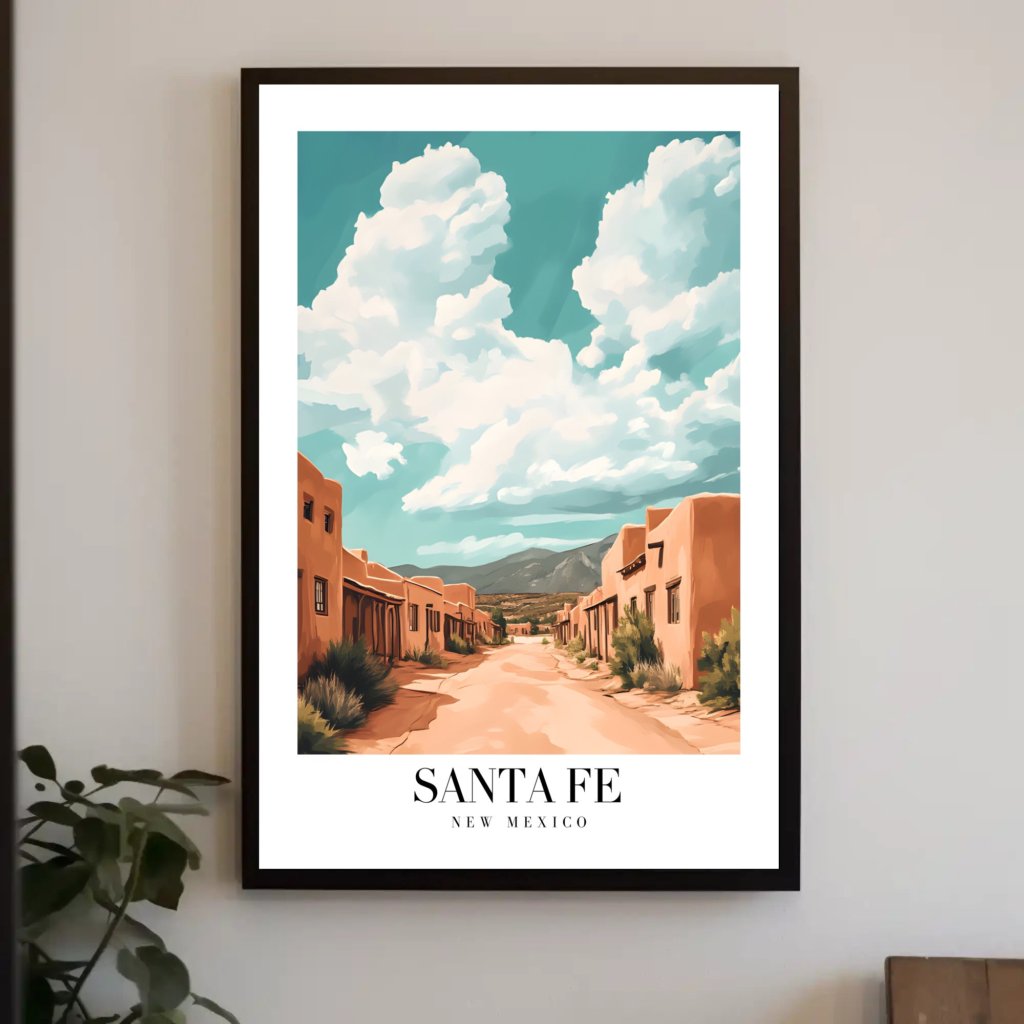 Santa Fe Street Art: Travel Poster PosterGoat