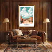 Santa Fe Street Art: Travel Poster PosterGoat