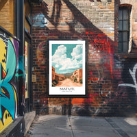 Santa Fe Street Art: Travel Poster PosterGoat