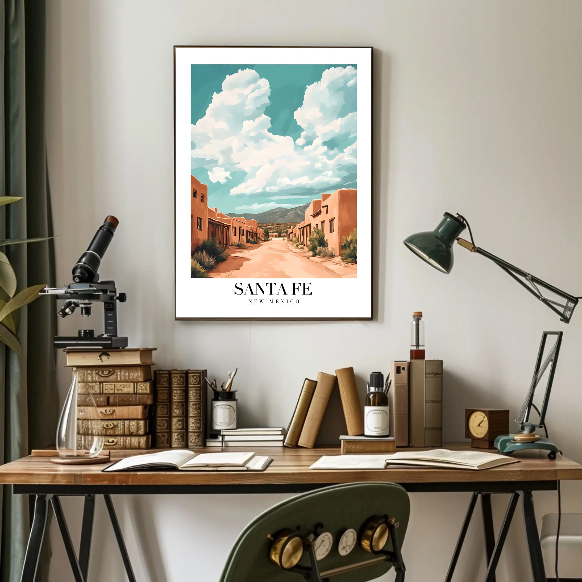 Santa Fe Street Art: Travel Poster PosterGoat