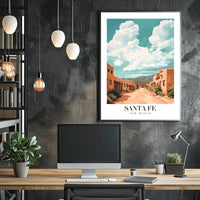 Santa Fe Street Art: Travel Poster PosterGoat