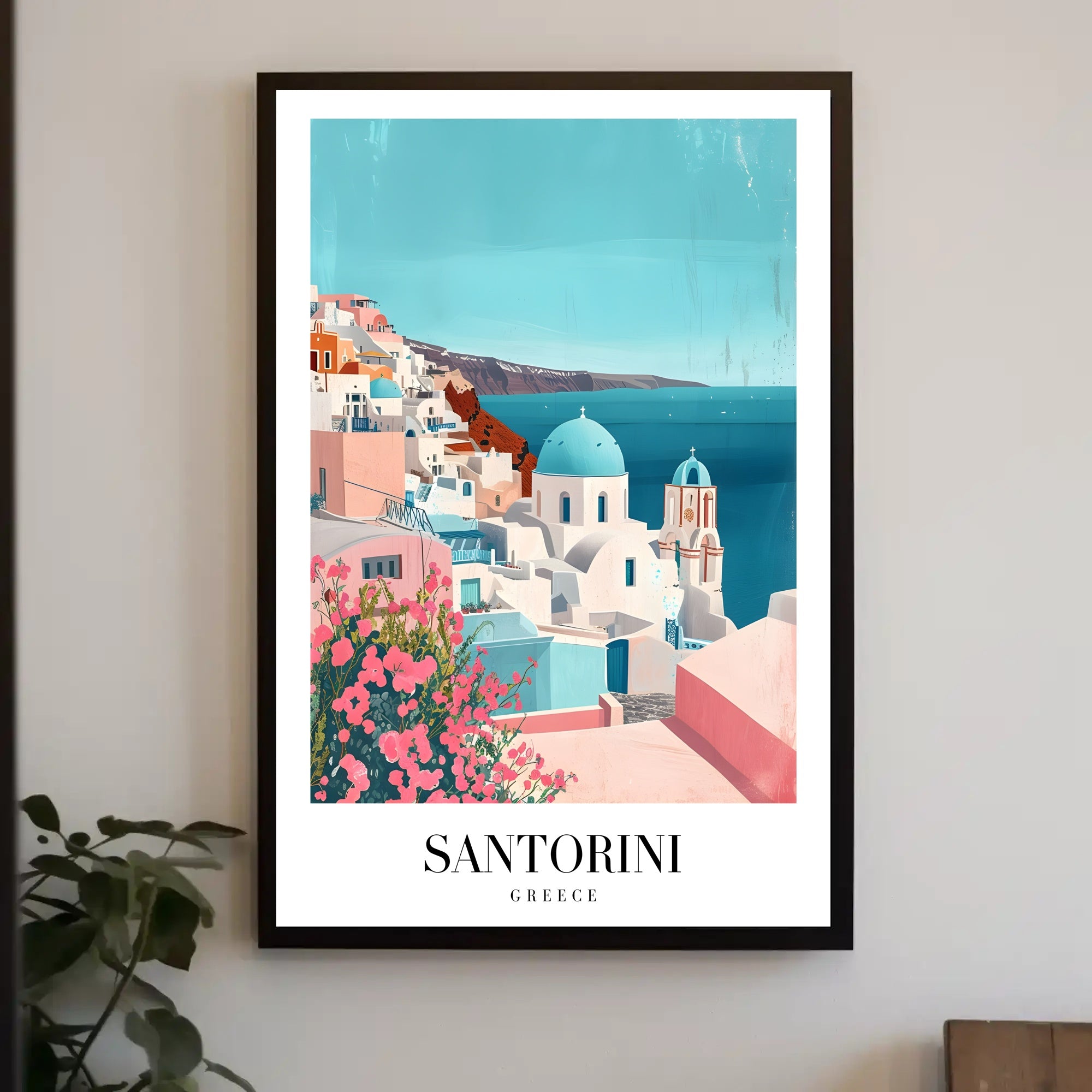Santorini Greece Scenic Travel Poster PosterGoat