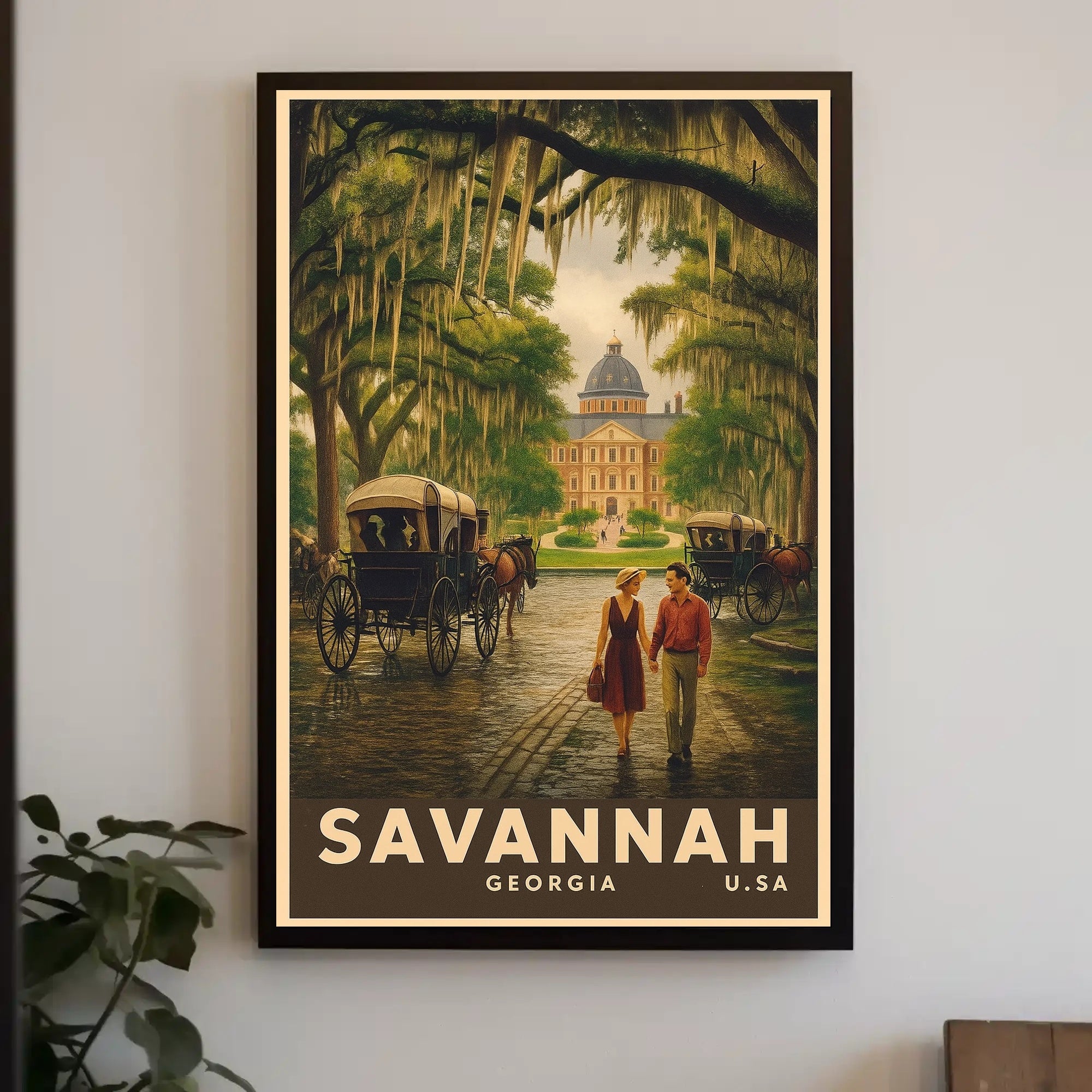 Savannah Charm: Vintage Travel Poster PosterGoat