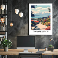 Scenic Christchurch, New Zealand Travel Poster PosterGoat