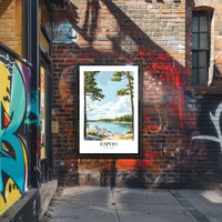 Scenic Espoo Finland Impressionistic Travel Poster PosterGoat