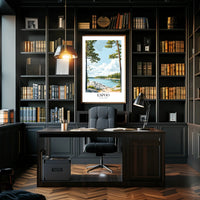 Scenic Espoo Finland Impressionistic Travel Poster PosterGoat