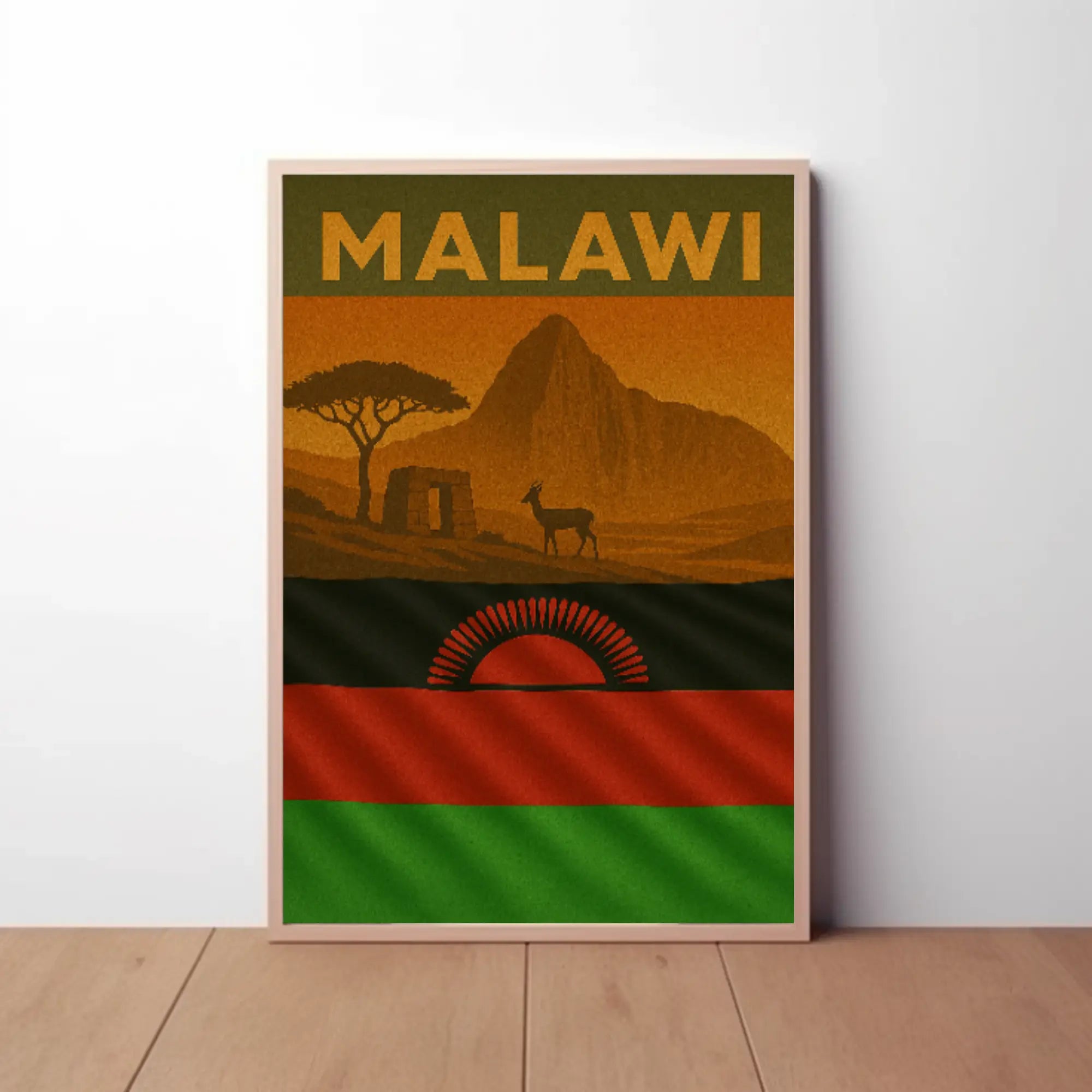 Scenic Malawi Adventure Vintage Travel Poster PosterGoat