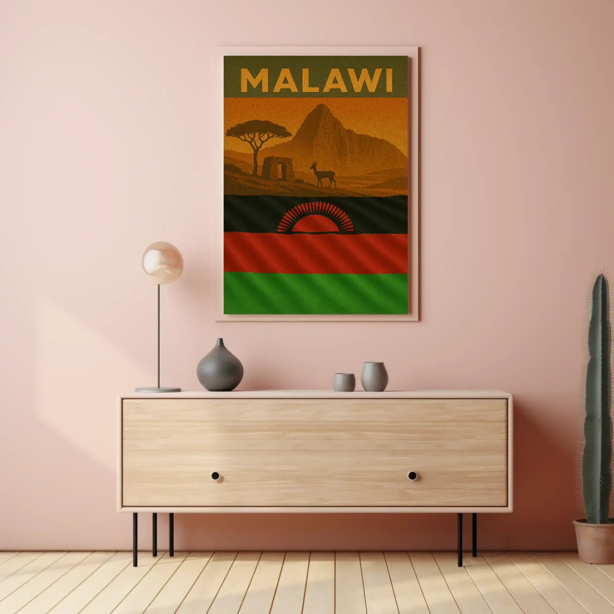 Scenic Malawi Adventure Vintage Travel Poster PosterGoat
