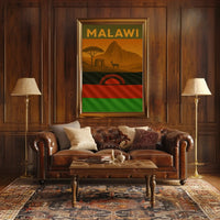 Scenic Malawi Adventure Vintage Travel Poster PosterGoat