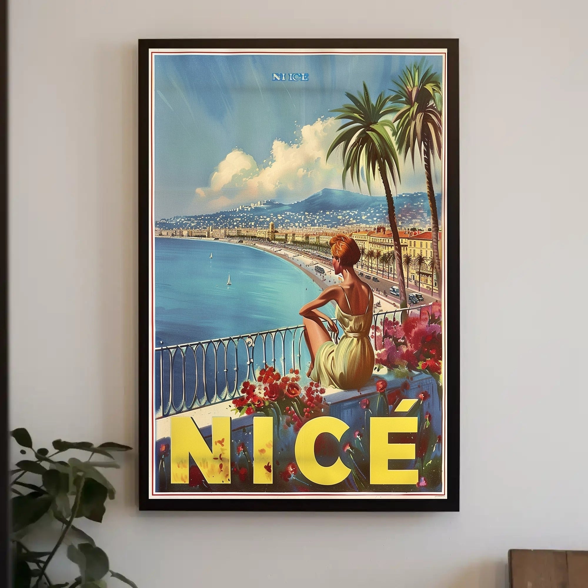 Scenic Nice Promenade Travel Poster PosterGoat