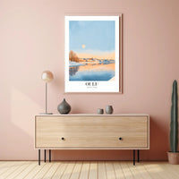 Scenic Oulu Finland Winter Landscape Artistic Poster PosterGoat