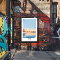 Scenic Oulu Finland Winter Landscape Artistic Poster PosterGoat