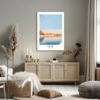 Scenic Oulu Finland Winter Landscape Artistic Poster PosterGoat