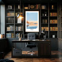 Scenic Oulu Finland Winter Landscape Artistic Poster PosterGoat