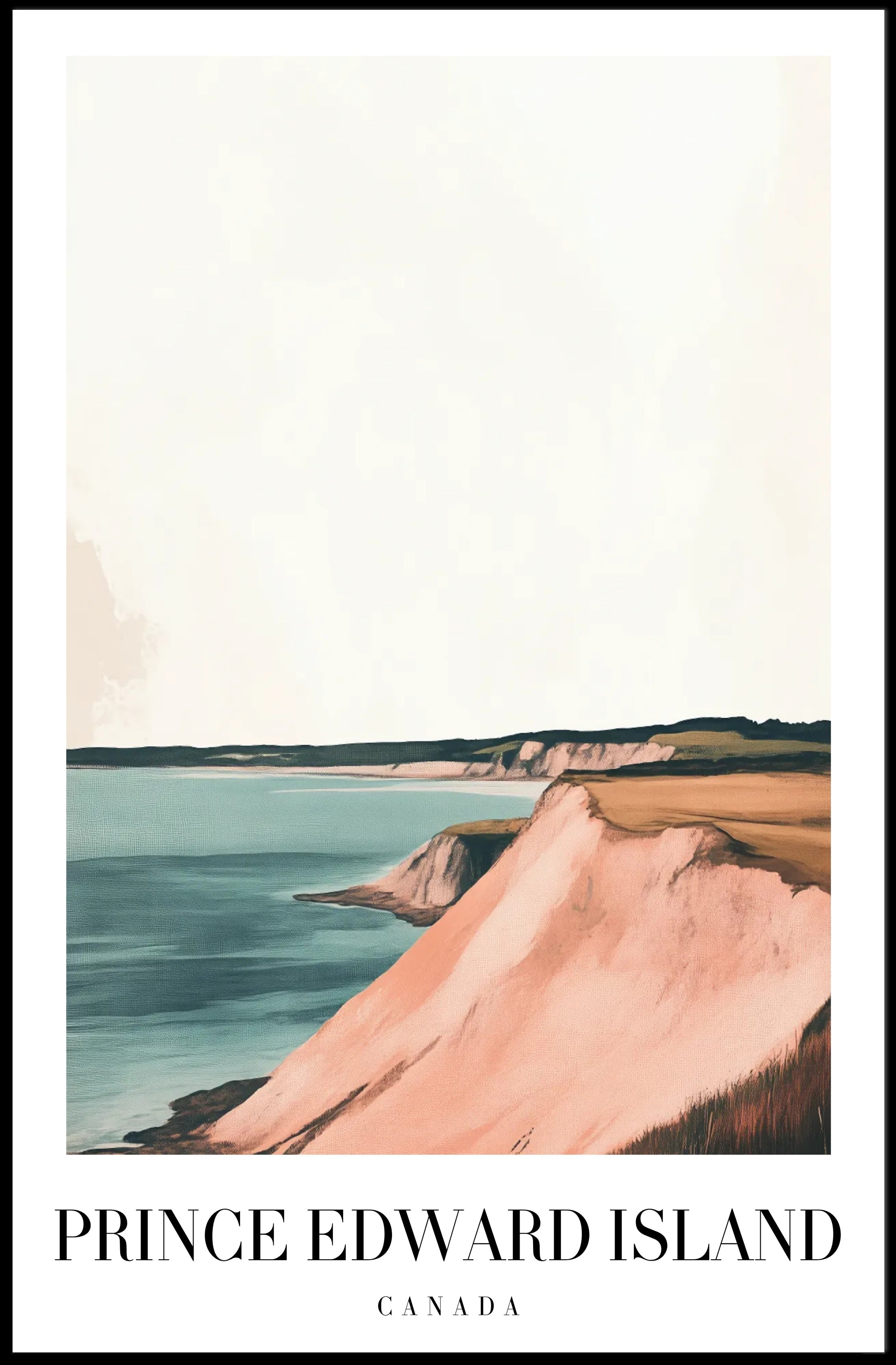 Scenic Prince Edward Island Minimalist Travel Poster PosterGoat
