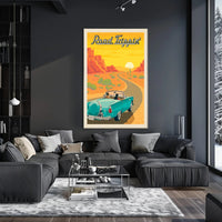 Scenic Retro Road Trip Adventure Travel Poster PosterGoat