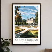 Schloss Hellbrunn Travel Poster: Architectural Elegance in Austria PosterGoat