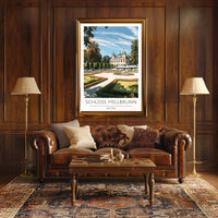 Schloss Hellbrunn Travel Poster: Architectural Elegance in Austria PosterGoat