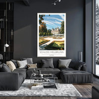 Schloss Hellbrunn Travel Poster: Architectural Elegance in Austria PosterGoat