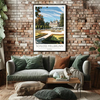 Schloss Hellbrunn Travel Poster: Architectural Elegance in Austria PosterGoat