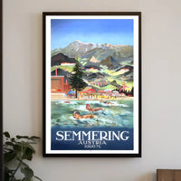 Semmering Austria Scenic Adventure Mid-Century Travel Poster PosterGoat