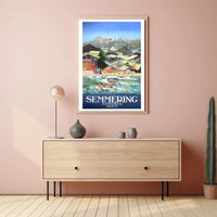Semmering Austria Scenic Adventure Mid-Century Travel Poster PosterGoat