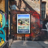 Semmering Austria Scenic Adventure Mid-Century Travel Poster PosterGoat