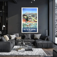 Semmering Austria Scenic Adventure Mid-Century Travel Poster PosterGoat